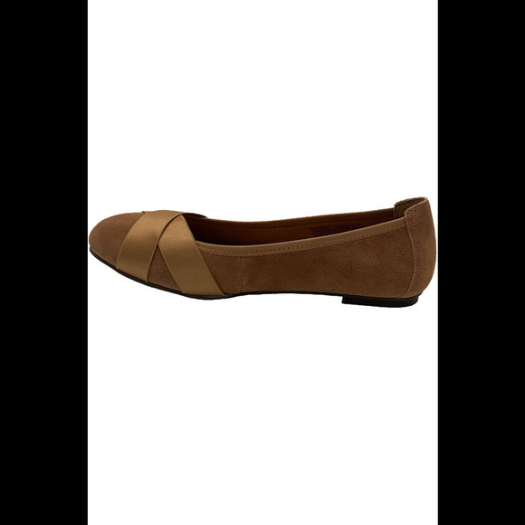 Vionic Women's Suede Flats Maria Toffee - Medium - Picture 4 of 4